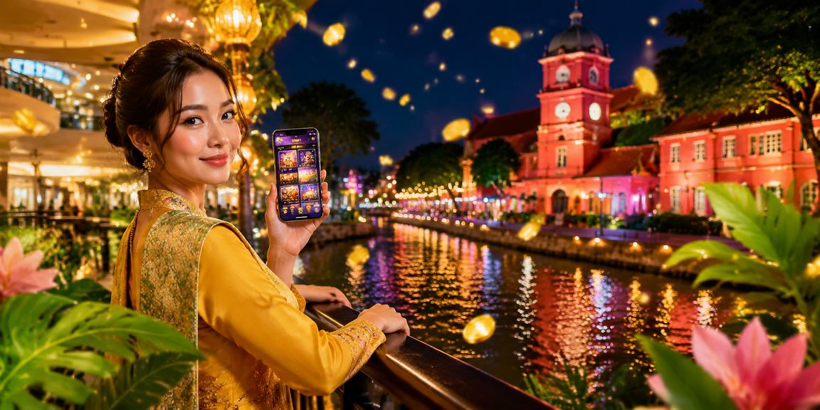 Suasana perayaan Hari Raya dan penggunaan aplikasi kasino ep8 di Melaka